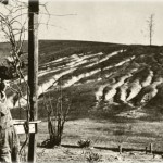 tierras de cultivo erosionadas durante el Dust Bowl