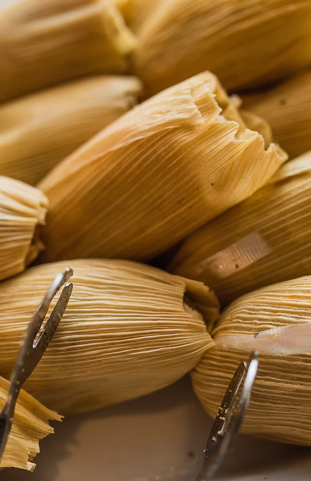A yummy pile of tamales