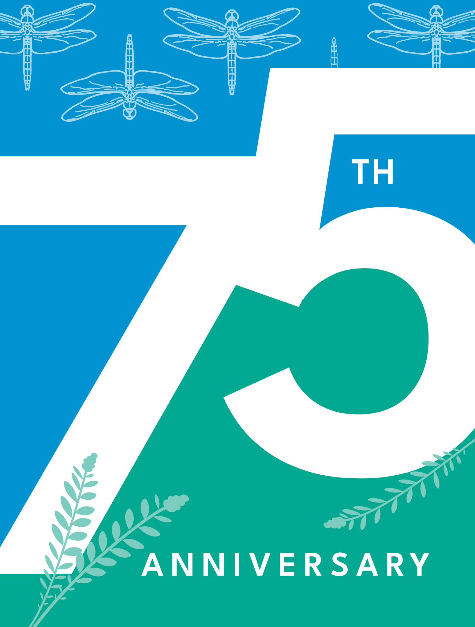 75th anniversary logo@ white